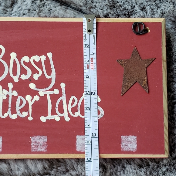 Red Rustic Country Sign - Picture 4 of 6